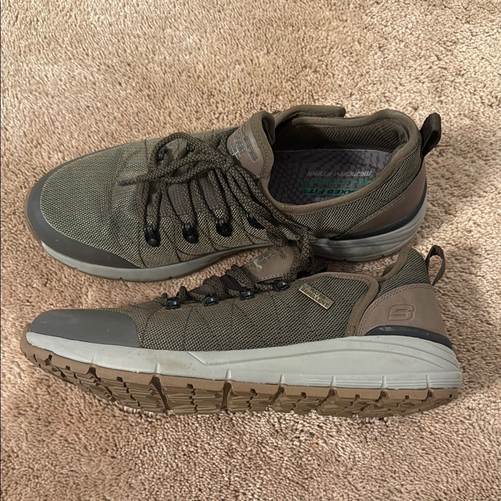 Skechers Olive Green Casual Sneakers